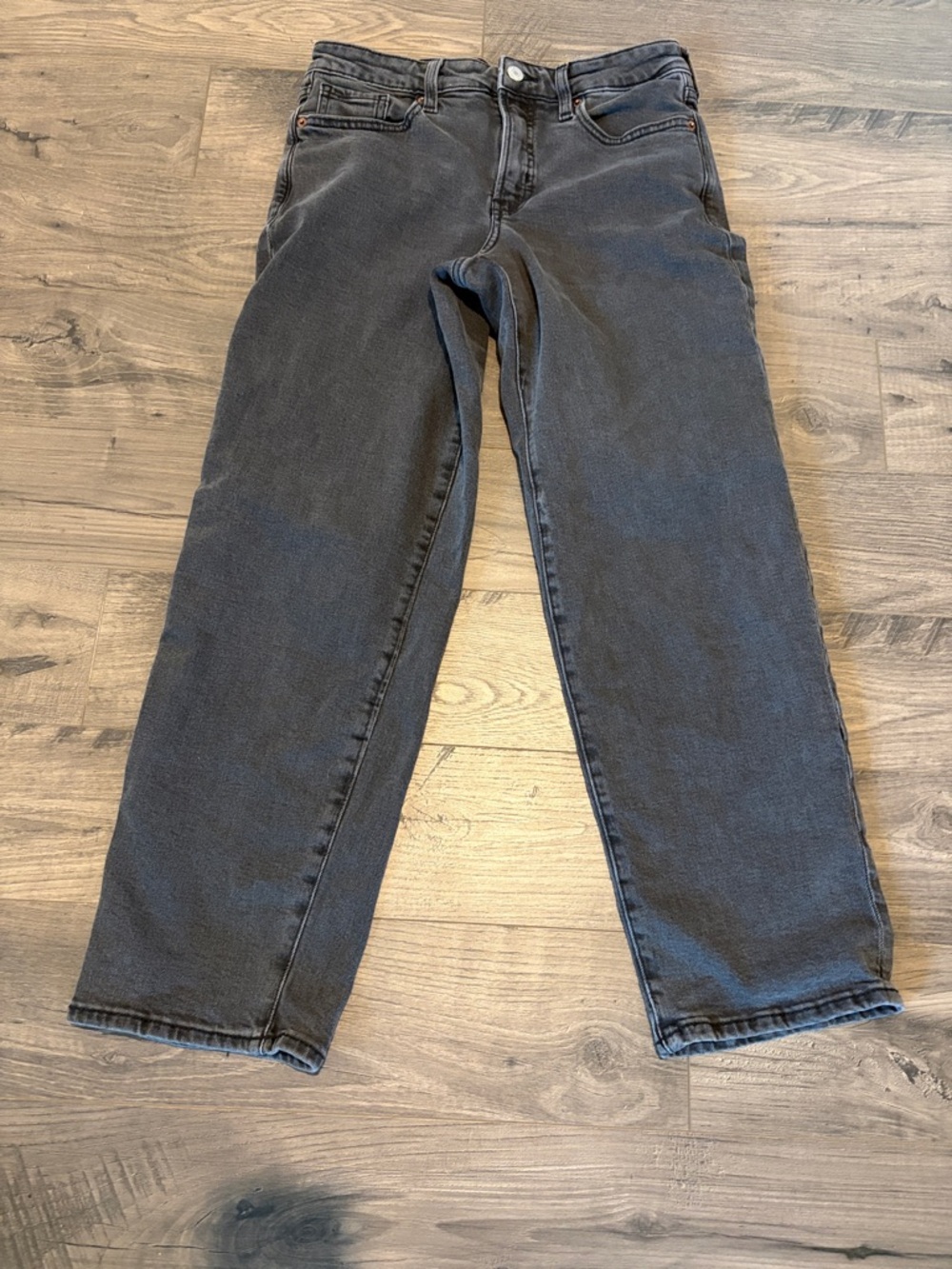 Old Navy women's Charcoal Gray high rise OG loose secret smooth pockets jeans